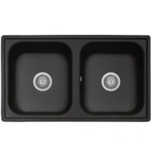 Lavello 86x50 Granitovero862v 2 Vasche Avena - Samet