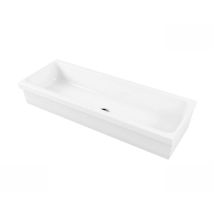 Alice Ceramica - Lavello A Canale Community Cm. 120x45xh20 Bianco Lucido Di