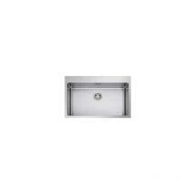 Apell - LNR75FBC radius R12 Lavello Acciaio inox spazzolato da incasso 1 vasca Bordo Piatto 75x51cm