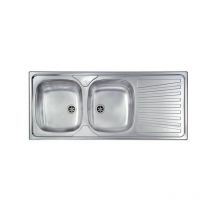 CM - 011547SCSSX Lavello ix Mondial 3'' 116X50 2 vasche a sinistra