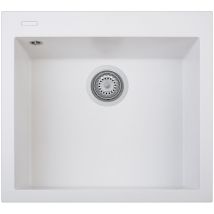 Lavello Composito Cucina Plados On5610 Una Vasca - Ug58 Bianco Latte