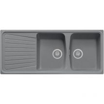 Lavello Composito Cucina Plados Sp1162 Due Vasche Con Scolapiatti - Um42 Titanio