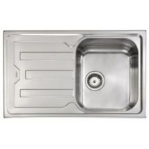 CM - Lavello cristal 79X50 1 vasca destra + gocciolatoio acciaio inox