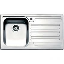 Lavello Cucina 1 Vasca 86x50 cm in Acciaio Inox Apell Venezia Gocciolatoio Destro