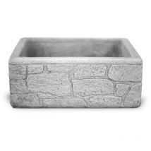 Lavello da giardino 'lipari 50' grigio, 50x40x20 cm KAM