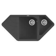 Lavello Elleci Incasso Ego corner Granitek Antracite LGECOR59
