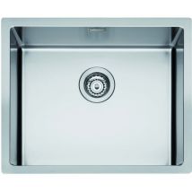 Lavello Icros 54X44, 1 vasca, acciaio inox aisi 304-18/10 Made in Italy