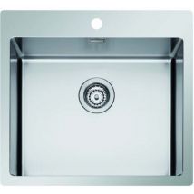 Yeppon Lavello 1 Vasca Rettangolare 51 cm Acciaio Inox