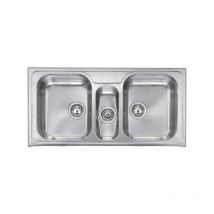 Lavello matico 100X50 3 vasche acciaio inox
