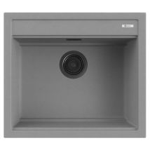 Lavello Quareco incasso 1 vasca 57×51 Prime 60 Granito Grigio QLP060GR