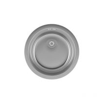 Lavello rotondo isea in acciaio inox liscio con 1 vasca, diam. 54 centimetri Delinia