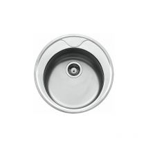 Apell - civifripc Lavello Cucina 1 Vasca Incasso Tondo Diametro 51 cm materiale Acciaio Inox finitura Prelucido