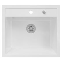 Bergstroem - Lavello cucina 1 vasca Valencia, Bianco, 56.5 x 51 cm, Bergström