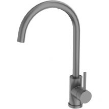 LAVITA Küchenarmatur Orion Edelstahl – Hochwertige Küchenarmatur – Drehbarer Auslauf – Ergonomisches Design – Silber