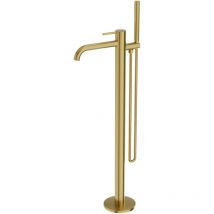 Orion Brushed Gold freistehende Wannenbatterie - Lavita