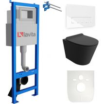 Lavita - Wc Set Mit Vorwandelement, Wand-wc Und Spülknopf
