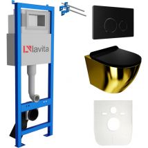 Lavita - Wc Set Mit Vorwandelement, Wand-wc Und Spülknopf