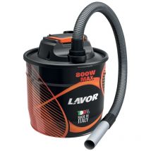 Lavor - Bidon d'aspirateur en acier Ashley 111 800W 18 lt, filtre en tissu et tube d'aspiration en acier