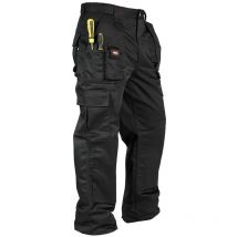 Lee Cooper Workwear, Pantaloni cargo da lavoro, Nero, 34W/31L