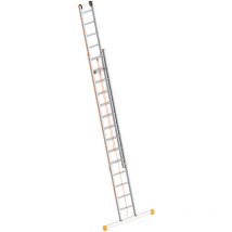 Layher Topic 1037 Seilzugleiter Mit Quertraverse 2x14 Sprossen