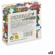 Lazos mate multicolor 2,3 cm pvc (12 unidades)