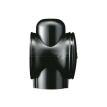 Adattatore palo still Ø60 per plafoniere o lampade Lombardo colore nero. lom lb11312