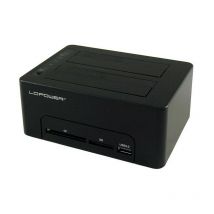 Lc Power - LC-Power LC-DOCK-U3-CR - Disque dur - ssd - sata - 2.5,3.5 - usb 3.0 Type-A - cf,sd - 5 Gbit/s