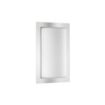 Applique murale avec détecteur de mouvement 1 X E27 13 W acier inoxydable en acier inoxydable et verre opale - LCD