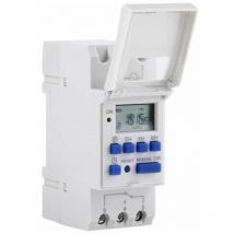 LCD Minuterie Programmateur horaire électrique hebdomadaire Numérique Timer Interrupteur 15A(220V)