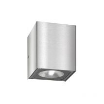 Up & down applique murale led avec réflecteur 866LM 7 W 2 X led acier inoxydable acier inoxydable verre flotté 5026 - LCD