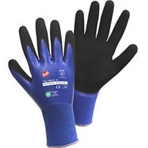 L+d - Guantes de nitrilo aqua talla 10 azul / negro nailon con nitrilo dopado en 388 ppe ii (Por 12)