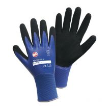 L+d - Guantes de nitrilo aqua talla 9 azul / negro nailon con nitrilo dopado en 388 ppe ii (Por 12)