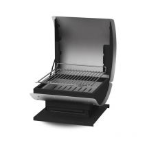 Barbecue Français Duo à charbon 40 cm, grille en inox avec couvercle - Le Marquier