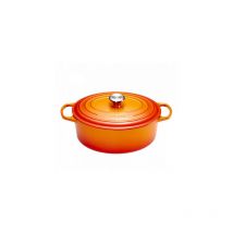 Le Creuset - Cocotte Signature en Fonte Émaillée avec Couvercle, ø 29 cm, Ovale, Compatible avec Toutes Sources de Chaleur (Induction Incluse),