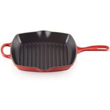 Le Creuset Bistecchiera Skillet Quadrata Evolution In Ghisa Vetrificata 26cm Ciliegia