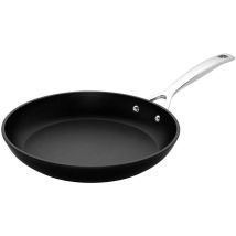 Le Creuset Padella Bassa De Alluminio Antiaderente, Diametro 28 Cm, Per Tutte Le Las Fonti Di Calore, Compresa L'Induzione, Antracite/argento, 