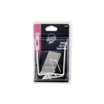 Chevalet transparent ajustable – PVC transparent – Fixation de cadre et tableau – Le Crochet Français