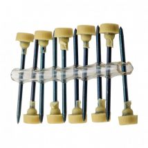 Aiguille rechange x 20 pm 25 mm tete laiton crochet francais 1008