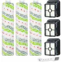 Le kit de brosse et de filtre de remplacement 2554A est compatible avec les aspirateurs tout-en-un Bissell CrossWave Wireless Max 2554A, 2590, 2593