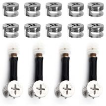 Le kit de connexion de meubles trois en un 4PCS, le jeu de vis de fixation de quincaillerie de meubles sont utilisés