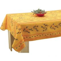 Nappe Anti-taches Olivettes Jaune - Rectangle 150 x 350 cm