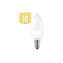 Braytron - Le lot de 10 ampoules led flamme 5W (Eq. 35W) E14 4000K