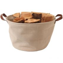 Panier a Buches Tissu Teahupoo Sable - Le Marquier