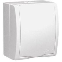 Prise Avec Terre 1 Prise N/t Ip54 Aqgz1/11 Aquarius Blanc