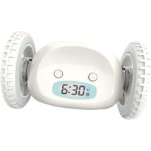 Le réveil sur roues Runaway original, Blanc