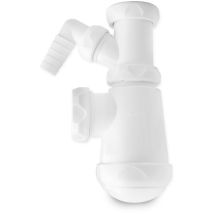 Artic – Siphon de lavabo extensible en PVC – Drain pour machine à laver – Matières, Filetage plomberie, Longueur, Hauteur