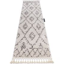 Le tapis, le tapis de couloir berbere fez crème - pour la cuisine, l'antichambre, le couloir beige 80x200 cm