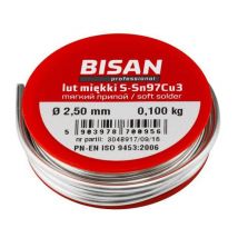 Bisan - 100g Lead Free Plumbers Solder Wire Soft S-sn97cu3 2.5mm