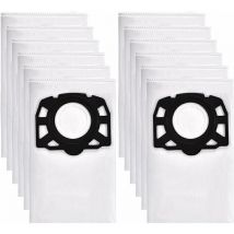 12 Sacs Aspirateur pour Karcher WD4 WD5 WD6 Premium, adapté pour Karcher MV4, MV5, MV6 aspirateur eau et poussière 2.863-006.0,