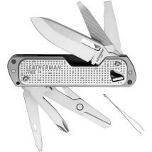 STE-832686 Multi-Tool Knife Free T4 de campeggio e sopravvivenza con 12 funzioni integrate lama de acciaio inox 420HC de 5,6 cm e manico de alluminio